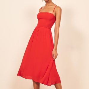 NWT Reformation Rosehip Dress - Size 2 - Red Tomato